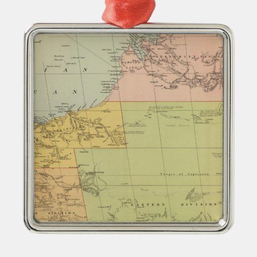 Western Australië Metalen Ornament (Voorkant)