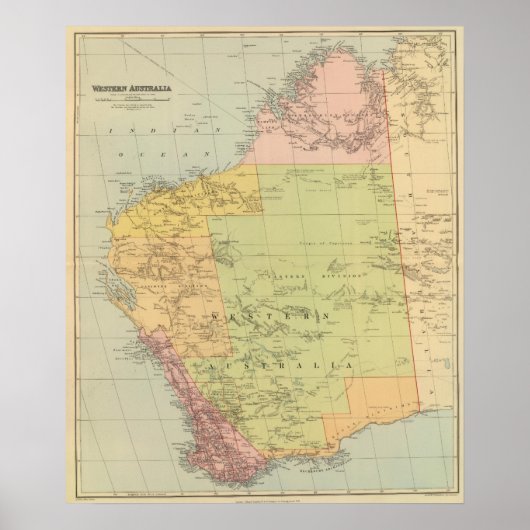 Western Australië Poster (Voorkant)