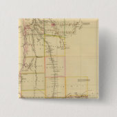 Western Australië Vierkante Button 5,1 Cm (Voorkant)