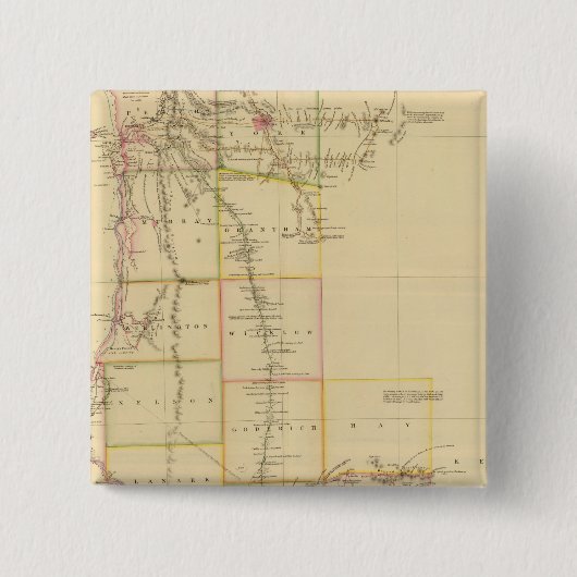 Western Australië Vierkante Button 5,1 Cm (Voorkant)