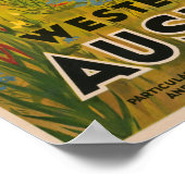 Western Australisch oogreisadvertentie Poster (Hoek)