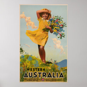 Western Australisch oogreisadvertentie Poster