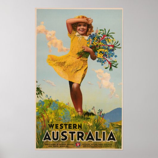 Western Australisch oogreisadvertentie Poster (Voorkant)