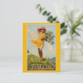 Western Australische vintage-reisadvertentie Briefkaart (Staand voorkant)