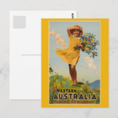 Western Australische vintage-reisadvertentie Briefkaart (Voorkant / Achterkant)