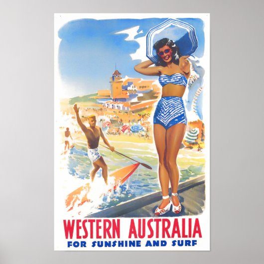 Western Australische vintonijnreis Poster (Voorkant)
