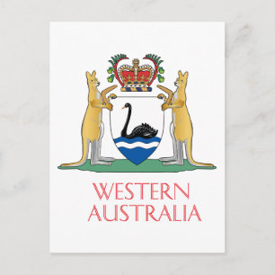 Western Australische wapenschild Briefkaart
