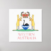 Western Australische wapenschild Canvas Afdruk (Voorkant)