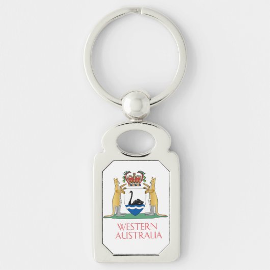 Western Australische wapenschild Sleutelhanger (Voorkant)