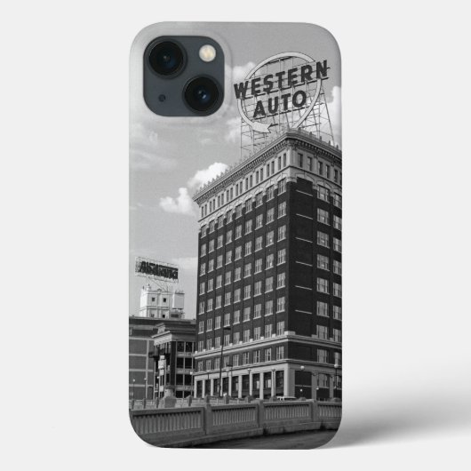 Western Auto halfcilinder gebouw Case-Mate iPhone Case (Achterkant)
