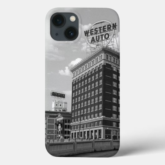 Western Auto halfcilinder gebouw Case-Mate iPhone Case (Achterkant)