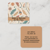 Western Aztec-ontwerp Vierkante Visitekaartje (Voorkant / Achterkant)