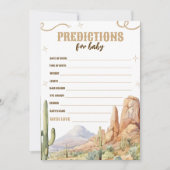 Western Baby Prediction Card Kaart (Voorkant)