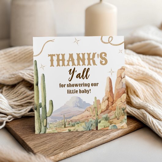 Western Baby Shower Favor Tag Bedankjes Labels