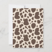 Western Baby shower Hartelijk dank | Cowboy Shower Bedankkaart (Achterkant)