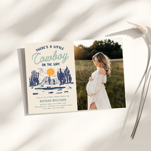  Western Baby shower Kaart