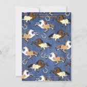 Western Baby shower met of zonder sekse Kaart (Achterkant)