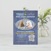 Western Baby shower met of zonder sekse Kaart (Staand voorkant)