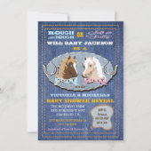 Western Baby shower met of zonder sekse Kaart (Voorkant)