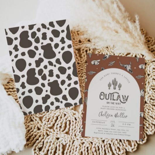 Western Baby shower Uitnodiging