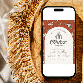 Western Baby shower Uitnodiging