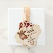 Western baby shower van cowboy baby bedankjes labels (In situ)