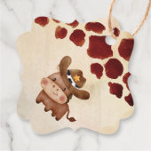 Western baby shower van cowboy baby bedankjes labels (Achterkant)