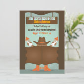 Western Baby shower van Saloon - Afrikaans-Amerika Kaart (Staand voorkant)