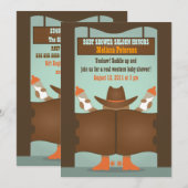 Western Baby shower van Saloon - Afrikaans-Amerika Kaart (Voorkant / Achterkant)