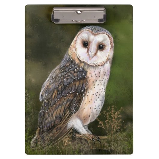 Western Barn Owl Clipboard Klembord (Voorkant)