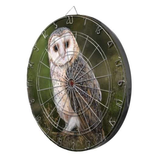 Western Barn Owl Dart Board Dartbord (Voorkant Rechts)