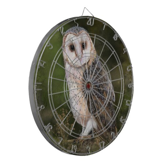 Western Barn Owl Dart Board Dartbord (Voorkant Links)