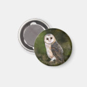Western Barn Owl Magnet (Voorkant / Achterkant)