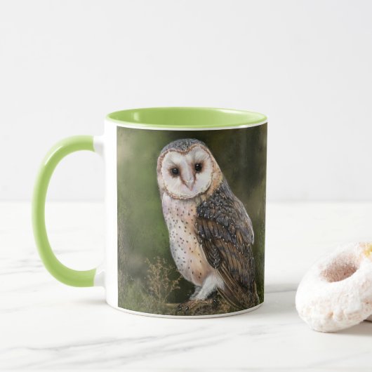 Western Barn Owl Mug Mok (Met donut)