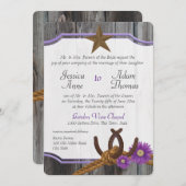 Western Barnwood en Hoefijzers Kaart (Voorkant / Achterkant)