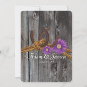 Western Barnwood en Hoefijzers Kaart (Achterkant)