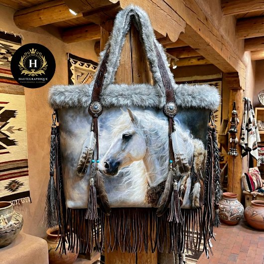 Western Baroque Ivory War Horse Tissue Paper Tissuepapier