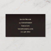 Western Beige Bruin Rustic Bull Koe Visitekaartje (Achterkant)