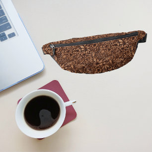 Western bewerkte lederen bloemen heuptasje