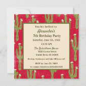 Western Birthday Party Cowboy Invitation Wild West Kaart (Achterkant)