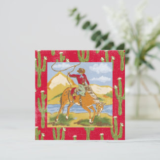 Western Birthday Party Cowboy Invitation Wild West Kaart