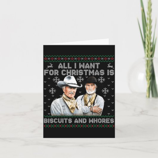 Western Biscuits And S Christmas Quote  Kaart (Voorkant)