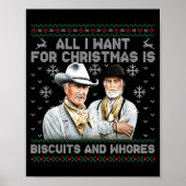 Western Biscuits And S Christmas Quote  Poster (Voorkant)