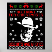 Western Biscuits And S Christmas Quote  Poster (Voorkant)