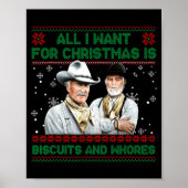 Western Biscuits And S Christmas Quote  Poster (Voorkant)