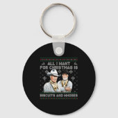 Western Biscuits And S Christmas Quote Sleutelhanger (Voorkant)