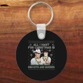 Western Biscuits And S Christmas Quote  Sleutelhanger (Voorkant)