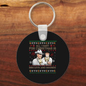 Western Biscuits And S Christmas Quote  Sleutelhanger (Voorkant)