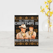 Western Biscuits And S Christmas Ugly  Kaart (Gele Bloem)