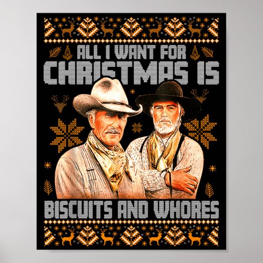 Western Biscuits And S Christmas Ugly Poster (Voorkant)